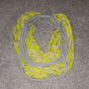 Stylish Gray and Yellow Scarf